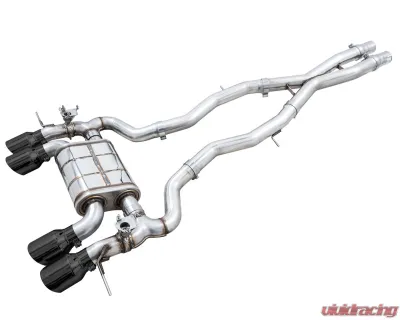 AWE Tuning SwitchPath Cat Back Exhaust | 3" Diameter | 4.5" Quad Chrome Silver Tips BMW M3 2021-2025|BMW M4 2021-2025 - 3025-42480