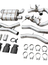 AWE Tuning SwitchPath Cat Back Exhaust | 3" Diameter | 4.5" Quad Chrome Silver Tips BMW M3 2021-2025|BMW M4 2021-2025                                     - 3025-42480 - Image 10