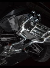 AWE Tuning SwitchPath Exhaust | 4.5" Quad Chrome Silver Tips BMW G87 M2 2023-2025                                     - 3025-42487 - Image 2