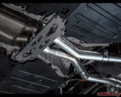 AWE Tuning SwitchPath Exhaust | 4.5" Quad Chrome Silver Tips BMW G87 M2 2023-2025 - 3025-42487