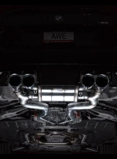 AWE Tuning SwitchPath Exhaust | 4.5" Quad Chrome Silver Tips BMW G87 M2 2023-2025                                     - 3025-42487 - Image 13