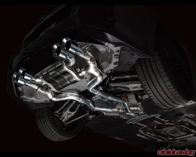 AWE Tuning SwitchPath Exhaust | 4.5" Quad Chrome Silver Tips BMW G87 M2 2023-2025 - 3025-42487