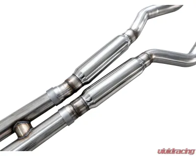 AWE Tuning SwitchPath Cat-back Exhaust Quad Chrome Silver Tips Ford Mustang GT 2018-2023 - 3025-42550