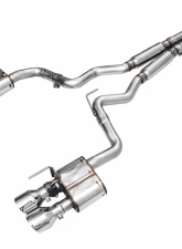 AWE Tuning SwitchPath Exhaust | 5" Quad Chrome Silver Tips Ford Mustang GT 2024-2024|Ford Mustang GT Premium 2024-2024                                     - 3025-42650 - Image 16