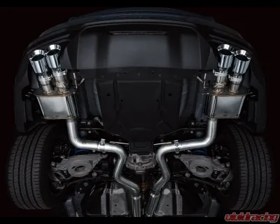 AWE Tuning SwitchPath Exhaust | 5" Quad Chrome Silver Tips Ford Mustang GT 2024-2024|Ford Mustang GT Premium 2024-2024 - 3025-42650