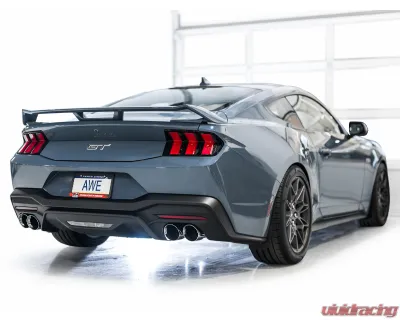 AWE Tuning SwitchPath Exhaust | 5" Quad Chrome Silver Tips Ford Mustang GT 2024-2024|Ford Mustang GT Premium 2024-2024 - 3025-42650