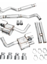 AWE Tuning SwitchPath Exhaust | 5" Quad Chrome Silver Tips Ford Mustang GT 2024-2024|Ford Mustang GT Premium 2024-2024                                     - 3025-42650 - Image 14
