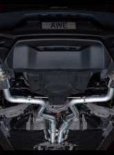 AWE Tuning SwitchPath Exhaust | 5" Quad Chrome Silver Tips Ford Mustang GT 2024-2024|Ford Mustang GT Premium 2024-2024                                     - 3025-42650 - Image 15