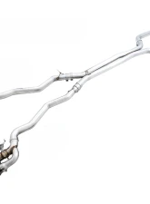 AWE Tuning SwitchPath Cat Back Exhaust | 3" Diameter | 4" Quad Diamond Black Tips BMW M5 2018-2023                                     - 3025-43066 - Image 4