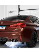 AWE Tuning SwitchPath Cat Back Exhaust | 3" Diameter | 4" Quad Diamond Black Tips BMW M5 2018-2023                                     - 3025-43066 - Image 3