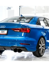 AWE Tuning SwitchPath Exhaust | 3" Diameter | 4" Quad Diamond Black Tips Audi S3 2015-2020                                     - 3025-43072 - Image 4