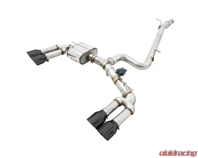 AWE Tuning SwitchPath Exhaust | 3" Diameter | 4" Quad Diamond Black Tips Audi S3 2015-2020 - 3025-43072