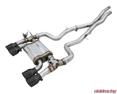 AWE Tuning SwitchPath Cat Back Exhaust | 3" Diameter | 4" Quad Diamond Black BMW M3 2015-2018|BMW M4 2015-2020 - 3025-43074