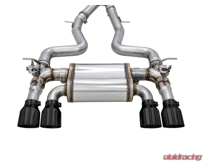 AWE Tuning SwitchPath Cat Back Exhaust | 3" Diameter | 4" Quad Diamond Black BMW M3 2015-2018|BMW M4 2015-2020 - 3025-43074