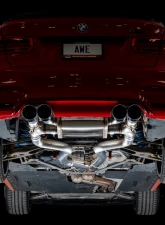 AWE Tuning SwitchPath Cat Back Exhaust | 3" Diameter | 4" Quad Diamond Black BMW M3 2015-2018|BMW M4 2015-2020                                     - 3025-43074 - Image 7