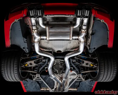 AWE Tuning SwitchPath Cat Back Exhaust | 3" Diameter | 4" Quad Diamond Black BMW M3 2015-2018|BMW M4 2015-2020 - 3025-43074