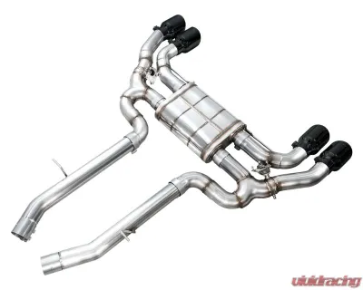 AWE Tuning SwitchPath Axleback Exhaust | Diamond Black Tips BMW X4 M|X4 M Competition|X3 M|X3 M Competition 2020-2025 - 3025-43301