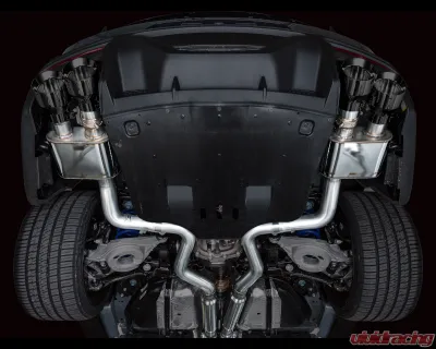 AWE Tuning SwitchPath Exhaust | 5" Quad Diamond Black Tips Ford Mustang Dark Horse 2024-2025 - 3025-43375