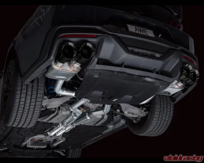 AWE Tuning SwitchPath Exhaust | 5" Quad Diamond Black Tips Ford Mustang Dark Horse 2024-2025 - 3025-43375