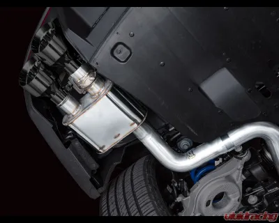 AWE Tuning SwitchPath Exhaust | 5" Quad Diamond Black Tips Ford Mustang Dark Horse 2024-2025 - 3025-43375