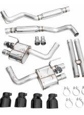 AWE Tuning SwitchPath Exhaust | 5" Quad Diamond Black Tips Ford Mustang Dark Horse 2024-2025                                     - 3025-43375 - Image 13