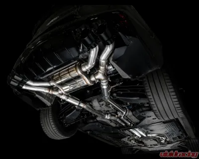 AWE Tuning AWE SwitchPath Exhaust Diamond Black Tips Cadillac CT4-V Blackwing 2022-2025 - 3025-43436