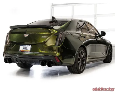 AWE Tuning AWE SwitchPath Exhaust Diamond Black Tips Cadillac CT4-V Blackwing 2022-2025 - 3025-43436