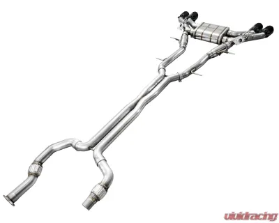 AWE Tuning AWE SwitchPath Exhaust Diamond Black Tips Cadillac CT4-V Blackwing 2022-2025 - 3025-43436