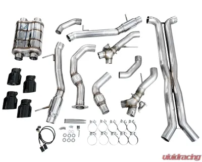 AWE Tuning AWE SwitchPath Exhaust Diamond Black Tips Cadillac CT4-V Blackwing 2022-2025 - 3025-43436