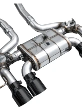 AWE Tuning SwitchPath Exhaust | 4.5" Quad Diamond Black Tips BMW G87 M2 2023-2025                                     - 3025-43487 - Image 9