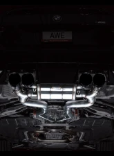 AWE Tuning SwitchPath Exhaust | 4.5" Quad Diamond Black Tips BMW G87 M2 2023-2025                                     - 3025-43487 - Image 13