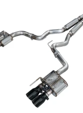AWE Tuning SwitchPath Cat-back Exhaust Quad Diamond Black Tips Ford Mustang GT 2018-2023                                     - 3025-43550 - Image 5