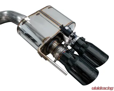 AWE Tuning SwitchPath Cat-back Exhaust Quad Diamond Black Tips Ford Mustang GT 2018-2023 - 3025-43550