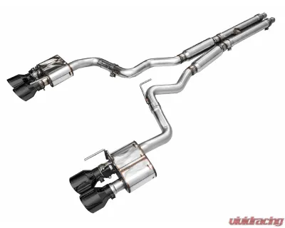 AWE Tuning SwitchPath Exhaust Quad Diamond Black Tips Ford Mustang Mach 1 2021-2023 - 3025-43551