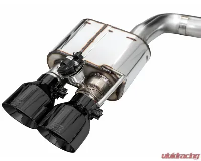 AWE Tuning SwitchPath Exhaust Quad Diamond Black Tips Ford Mustang Mach 1 2021-2023 - 3025-43551