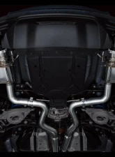 AWE Tuning SwitchPath Exhaust | 4" Quad Diamond Black Tips Ford Mustang GT Premium 2024-2024                                     - 3025-43650 - Image 2