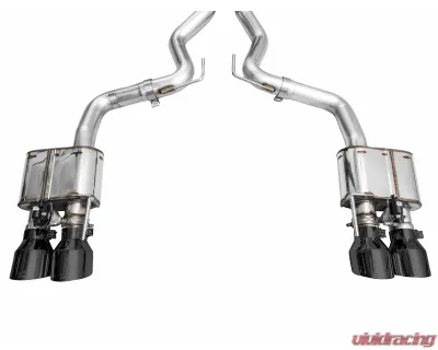 AWE Tuning SwitchPath Exhaust | 4" Quad Diamond Black Tips Ford Mustang GT Premium 2024-2024 - 3025-43650