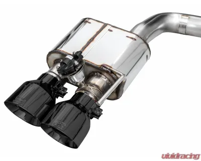 AWE Tuning SwitchPath Exhaust | 4" Quad Diamond Black Tips Ford Mustang GT Premium 2024-2024 - 3025-43650