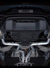 AWE Tuning SwitchPath Exhaust | 4" Quad Diamond Black Tips Ford Mustang GT Premium 2024-2024                                     - 3025-43650 - Image 15