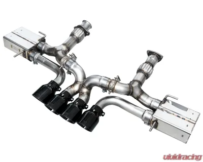AWE Tuning SwitchPath Exhaust | 3" Diameter | 4.5" Quad Diamond Black Tips Chevrolet Corvette Z06 2023-2025 - 3025-43906