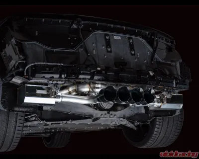 AWE Tuning SwitchPath Exhaust | 3" Diameter | 4.5" Quad Diamond Black Tips Chevrolet Corvette Z06 2023-2025 - 3025-43906