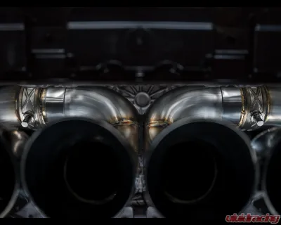AWE Tuning SwitchPath Exhaust | 3" Diameter | 4.5" Quad Diamond Black Tips Chevrolet Corvette Z06 2023-2025 - 3025-43906