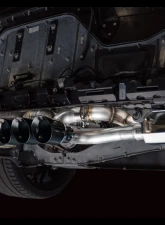 AWE Tuning SwitchPath Exhaust | 3" Diameter | 4.5" Quad Diamond Black Tips Chevrolet Corvette Z06 2023-2025                                     - 3025-43906 - Image 7