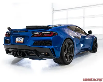 AWE Tuning SwitchPath Exhaust | 3" Diameter | 4.5" Quad Diamond Black Tips Chevrolet Corvette Z06 2023-2025 - 3025-43906
