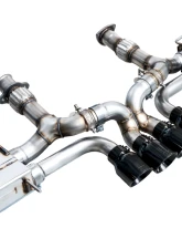 AWE Tuning SwitchPath Exhaust | 3" Diameter | 4.5" Quad Diamond Black Tips Chevrolet Corvette Z06 2023-2025                                     - 3025-43906 - Image 12