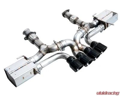 AWE Tuning SwitchPath Exhaust | 3" Diameter | 4.5" Quad Diamond Black Tips Chevrolet Corvette Z06 2023-2025 - 3025-43906