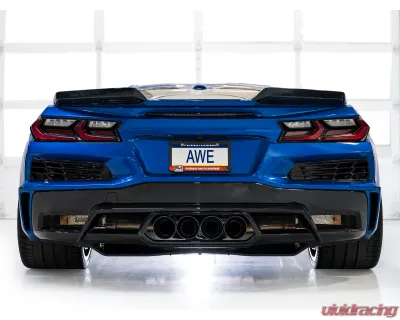 AWE Tuning SwitchPath Exhaust | 3" Diameter | 4.5" Quad Diamond Black Tips Chevrolet Corvette Z06 2023-2025 - 3025-43906