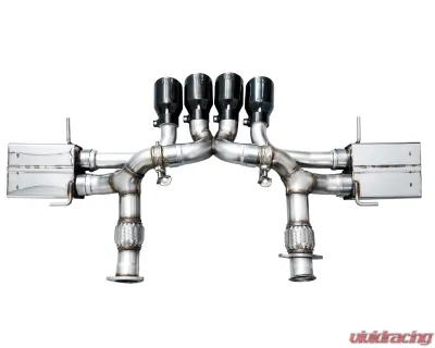 AWE Tuning SwitchPath Exhaust | 3" Diameter | 4.5" Quad Diamond Black Tips Chevrolet Corvette Z06 2023-2025 - 3025-43906