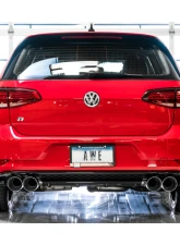 AWE Tuning SwitchPath Exhaust | 3" Diameter | 4" Quad Chrome Silver Tips Volkswagen Golf R 2015-2019                                     - 3025-42064 - Image 4