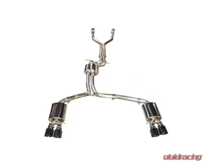 AWE Tuning Touring Edition Exhaust | 2.5" Diameter | 4" Quad Chrome Silver Tips Audi S6 2013-2018 - 3415-42010